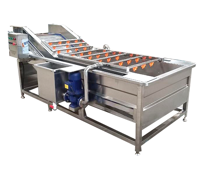 全自動(dòng)果蔬氣泡噴淋清洗機(jī)